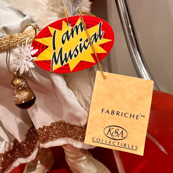 Fabriche collectible musical Santa figurine by Kurt Adler - Picture 2 of 7